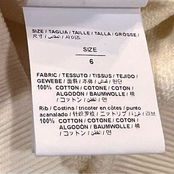 Off-White NWOT Kids Cream Sweatshirt with Neon Graphic - Picture 6 of 6